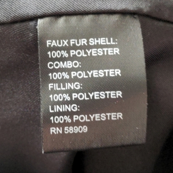 Antonio Melani Black and Off White Sherpa Teddy Jacket size XL - Picture 7 of 8